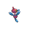 Porygon-Z, Back, in Black & White