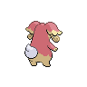 Audino, Back, in Black & White