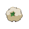 Whimsicott, Back, in Black & White