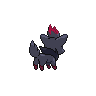 Zorua, Back, in Black & White