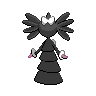 Gothitelle, Back, in Black & White