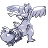 Reshiram, Back, in Black & White