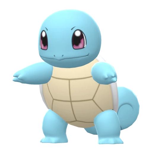 Squirtle, Front, in Brilliant Diamond & Shining Pearl