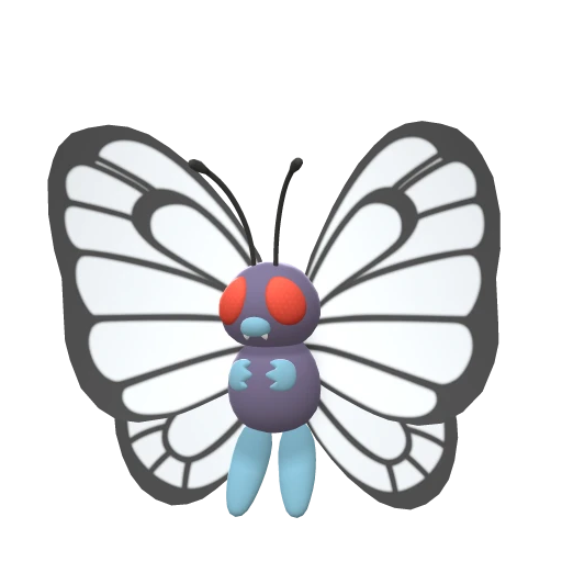 Butterfree in Brilliant Diamond & Shining Pearl