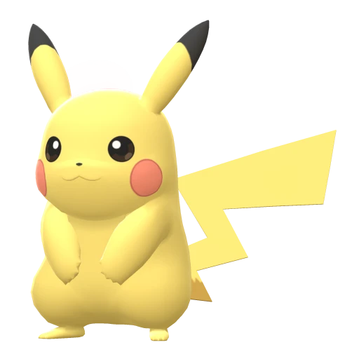 Pikachu, Front, in Brilliant Diamond & Shining Pearl