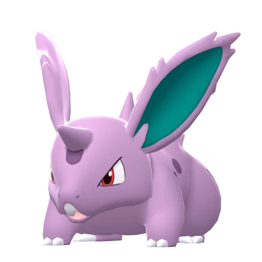 Nidoran♂, Front, in Brilliant Diamond & Shining Pearl