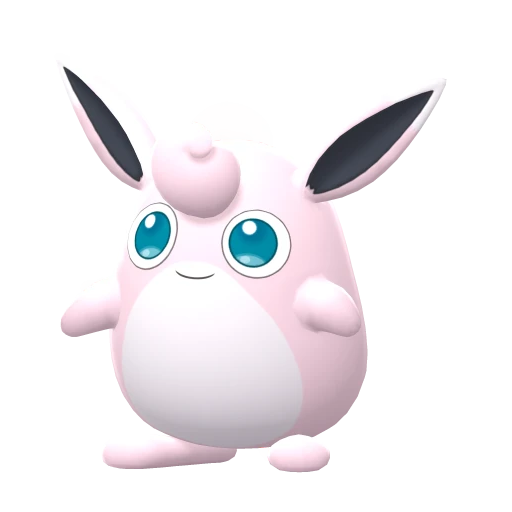 Wigglytuff, Front, in Brilliant Diamond & Shining Pearl