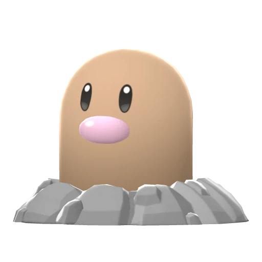 Diglett in Brilliant Diamond & Shining Pearl