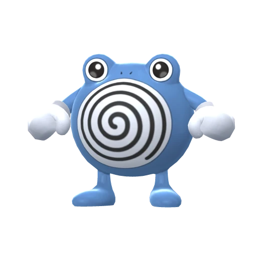 Poliwhirl, Front, in Brilliant Diamond & Shining Pearl