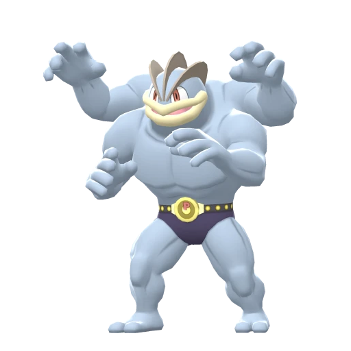 Machamp, Front, in Brilliant Diamond & Shining Pearl