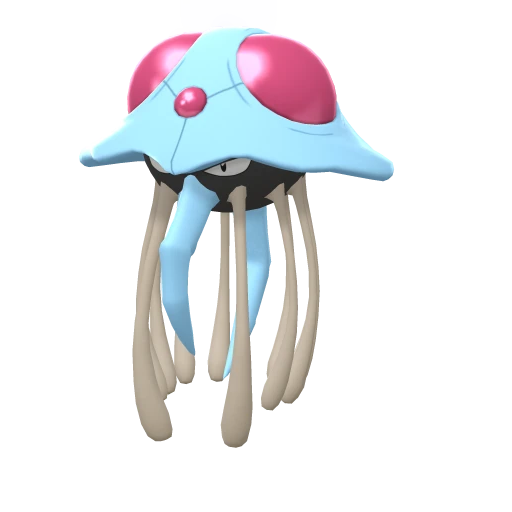 Tentacruel, Front, in Brilliant Diamond & Shining Pearl
