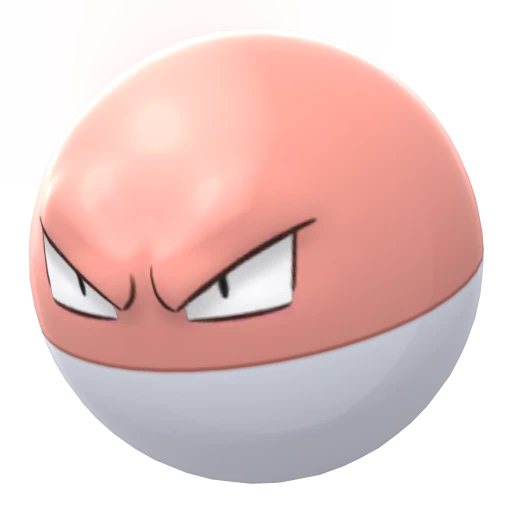Voltorb, Front, in Brilliant Diamond & Shining Pearl