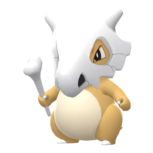 Cubone, Front, in Brilliant Diamond & Shining Pearl
