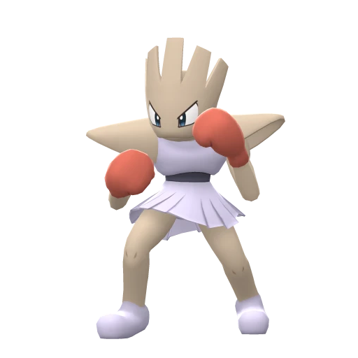 Hitmonchan, Front, in Brilliant Diamond & Shining Pearl