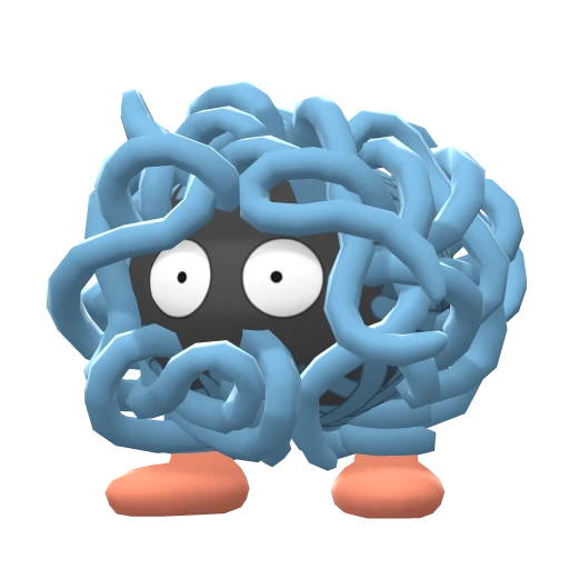 Tangela, Front, in Brilliant Diamond & Shining Pearl