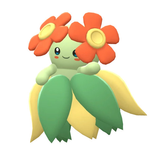 Bellossom, Front, in Brilliant Diamond & Shining Pearl