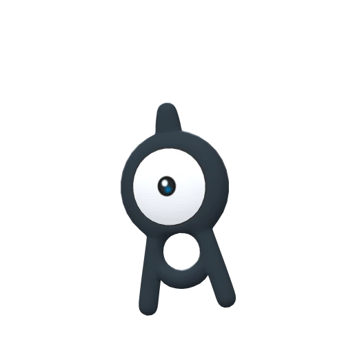 Unown A, Front, in Brilliant Diamond & Shining Pearl