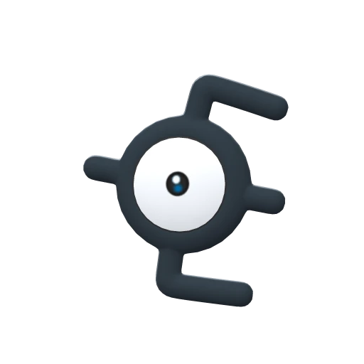 Unown E, Front, in Brilliant Diamond & Shining Pearl
