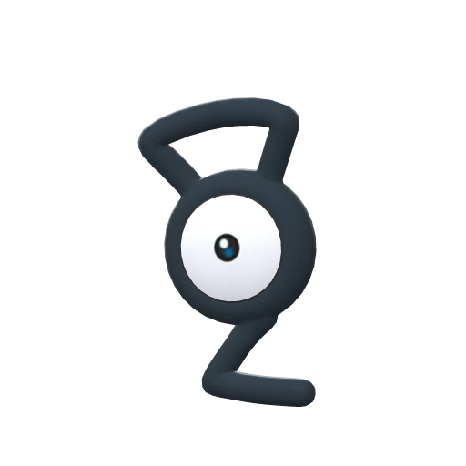Unown G, Front, in Brilliant Diamond & Shining Pearl