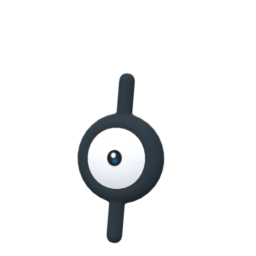 Unown I, Front, in Brilliant Diamond & Shining Pearl