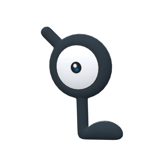 Unown L, Front, in Brilliant Diamond & Shining Pearl