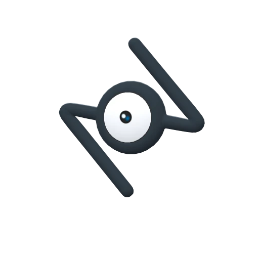 Unown N, Front, in Brilliant Diamond & Shining Pearl