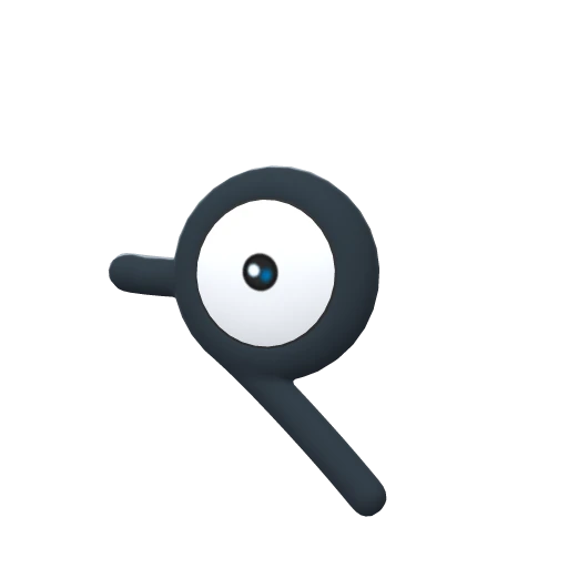 Unown P, Front, in Brilliant Diamond & Shining Pearl