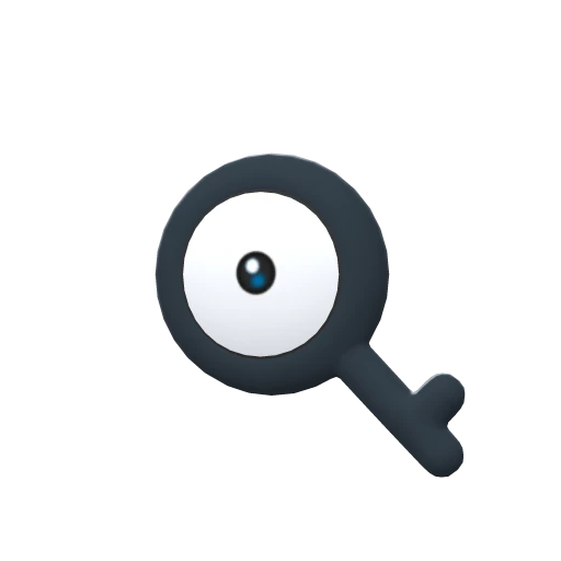 Unown Q, Front, in Brilliant Diamond & Shining Pearl