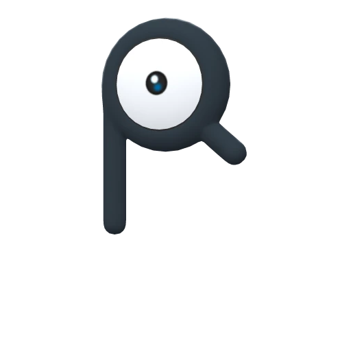 Unown R, Front, in Brilliant Diamond & Shining Pearl