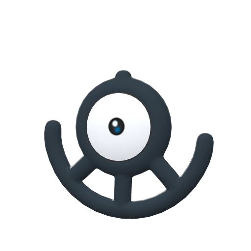 Unown U, Front, in Brilliant Diamond & Shining Pearl