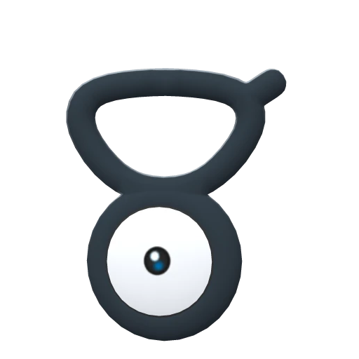 Unown V, Front, in Brilliant Diamond & Shining Pearl