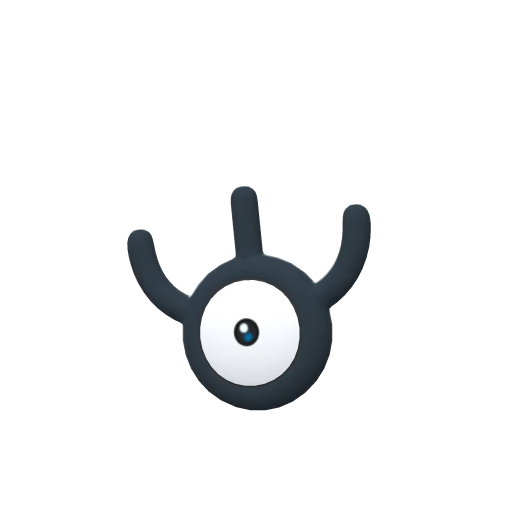 Unown W, Front, in Brilliant Diamond & Shining Pearl
