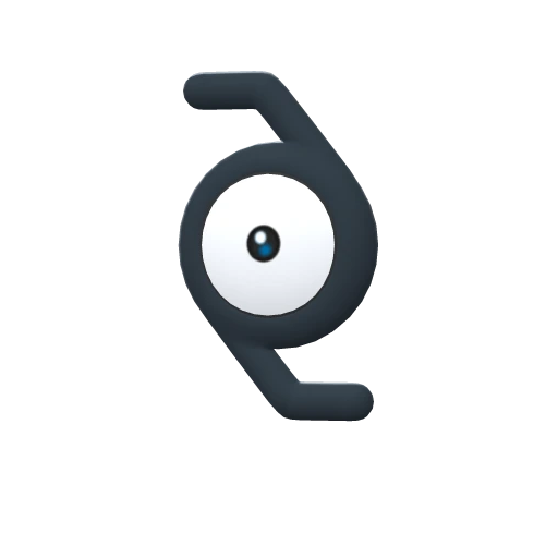 Unown Z, Front, in Brilliant Diamond & Shining Pearl