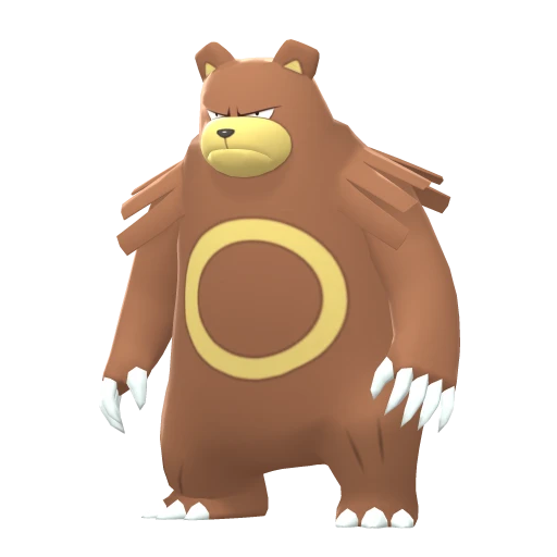 Ursaring, Front, in Brilliant Diamond & Shining Pearl