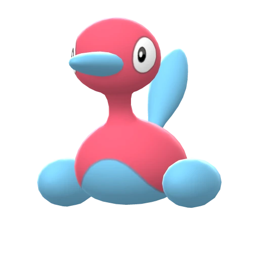 Porygon2, Front, in Brilliant Diamond & Shining Pearl