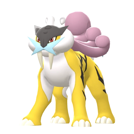 Raikou, Front, in Brilliant Diamond & Shining Pearl