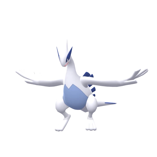 Lugia, Front, in Brilliant Diamond & Shining Pearl
