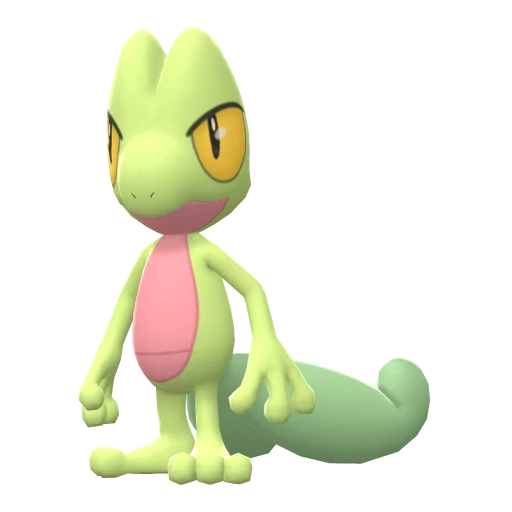 Treecko in Brilliant Diamond & Shining Pearl