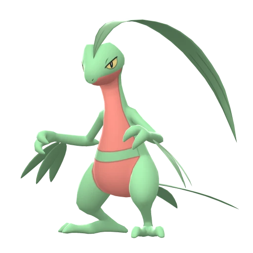 Grovyle, Front, in Brilliant Diamond & Shining Pearl