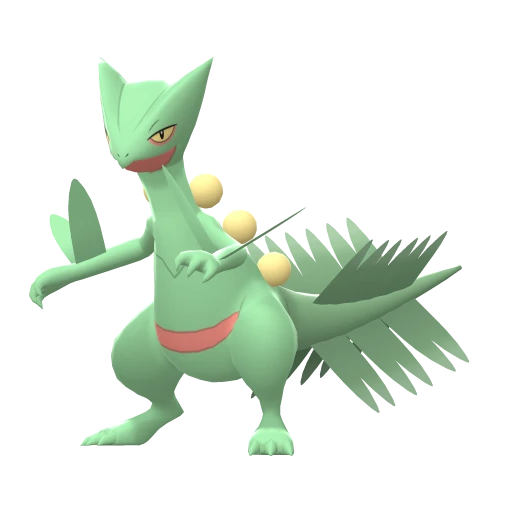 Sceptile in Brilliant Diamond & Shining Pearl