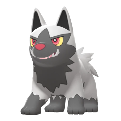 Poochyena, Front, in Brilliant Diamond & Shining Pearl