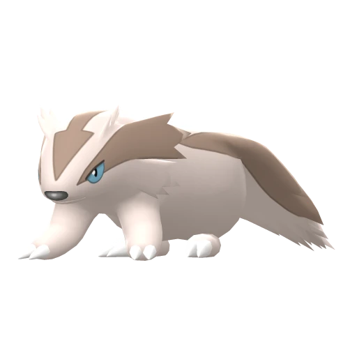 Linoone, Front, in Brilliant Diamond & Shining Pearl
