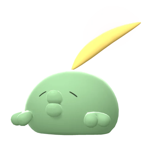 Gulpin, Front, in Brilliant Diamond & Shining Pearl