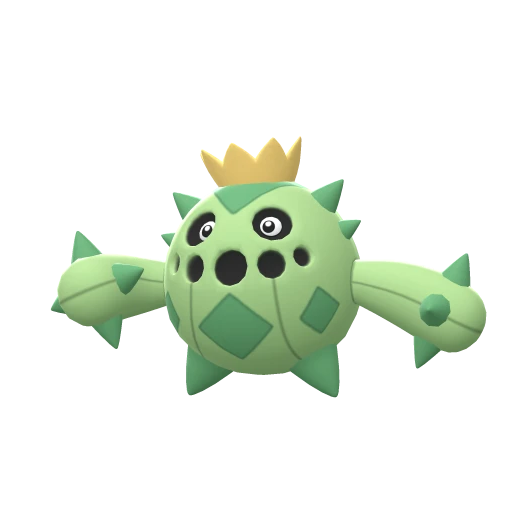 Cacnea, Front, in Brilliant Diamond & Shining Pearl