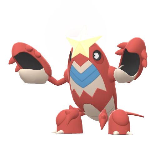 Crawdaunt, Front, in Brilliant Diamond & Shining Pearl