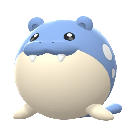 Spheal, Front, in Brilliant Diamond & Shining Pearl