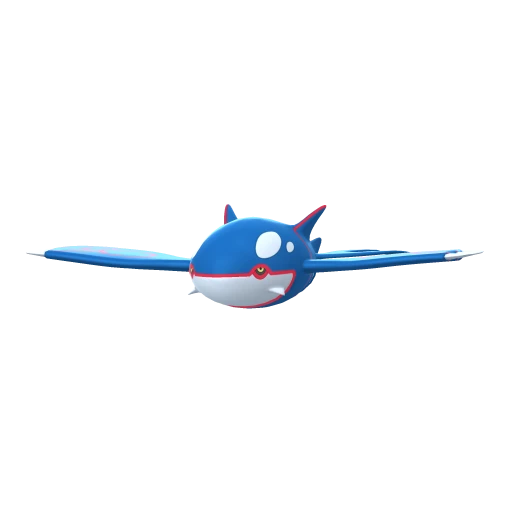 Kyogre, Front, in Brilliant Diamond & Shining Pearl