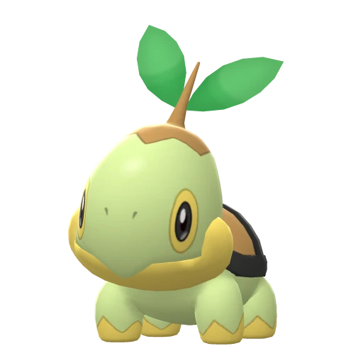 Turtwig, Front, in Brilliant Diamond & Shining Pearl