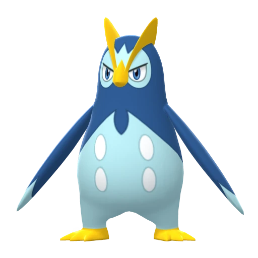 Prinplup, Front, in Brilliant Diamond & Shining Pearl