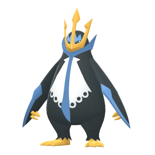 Empoleon, Front, in Brilliant Diamond & Shining Pearl
